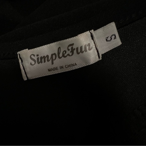 Simple Fun Black High Low Sleeveless Knit Dress Size S - Picture 7 of 9